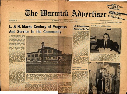 The Warwick Advertiser: L&H Centennial Edition. Friday, June 3, 1960 chs-000163